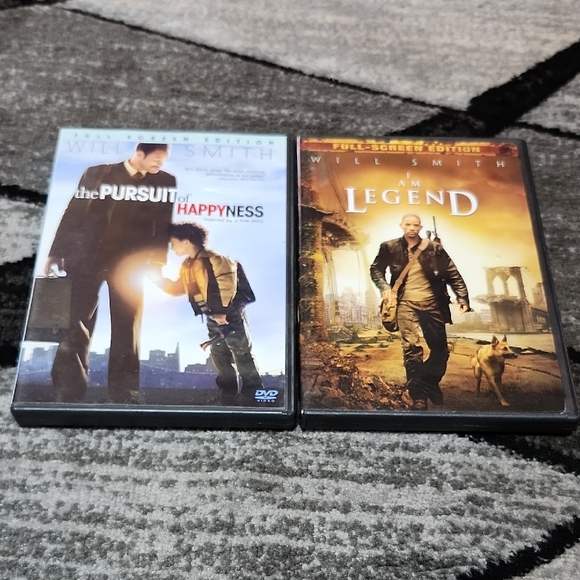 WILL SMITH THE PURSUIT OF HAPPYNESS & I AM LEGEND DVD BUNDLE - Picture 1 of 11